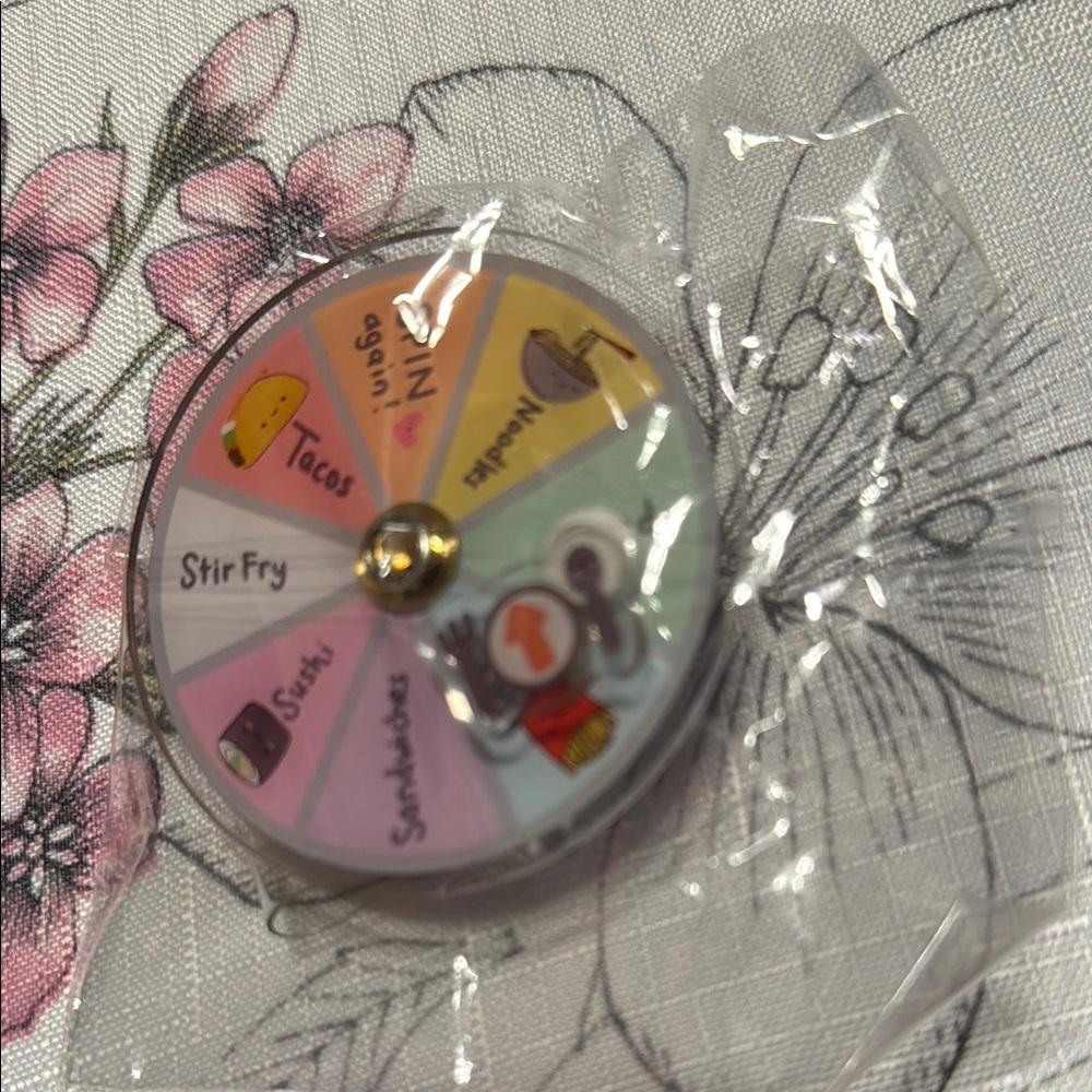 Skye and Oliver Food Spinning Wheel Badge Reel